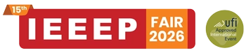Official logo of IEEEP Fair 2026 15th edition Pakistan electrical engineering and industrial exhibition in Karachi